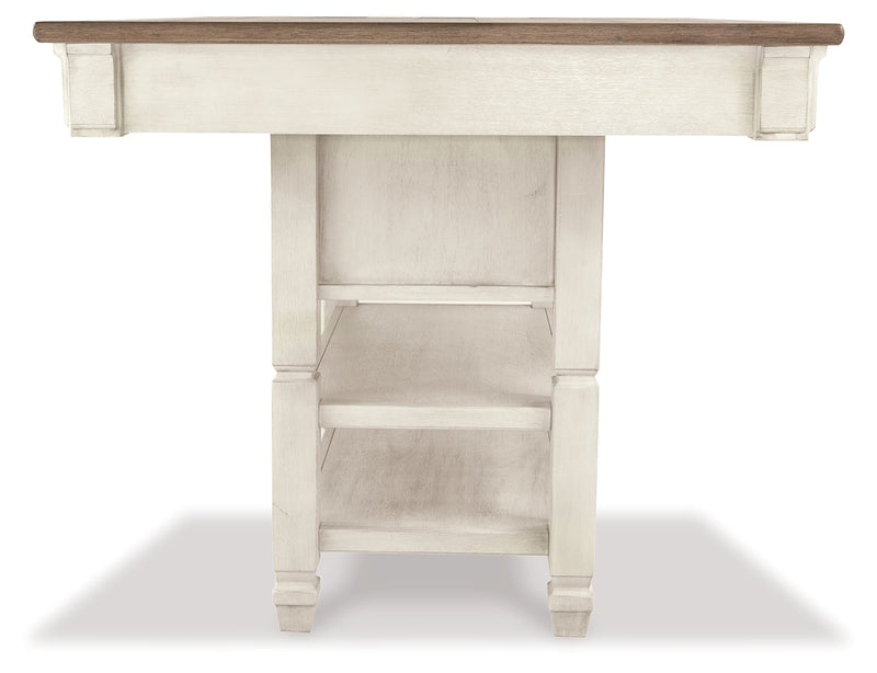 Two-tone Bolanburg Counter Height Dining Table and 4 Barstools - PKG014019
