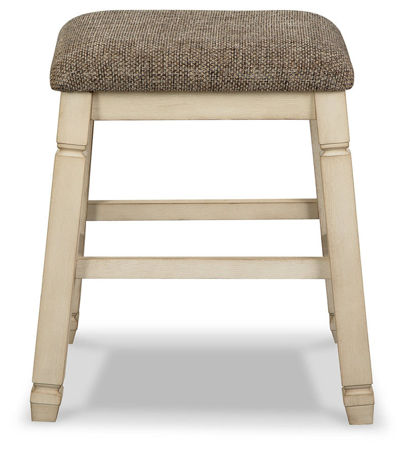 Two-tone Bolanburg Counter Height Dining Table and 4 Barstools - PKG014019
