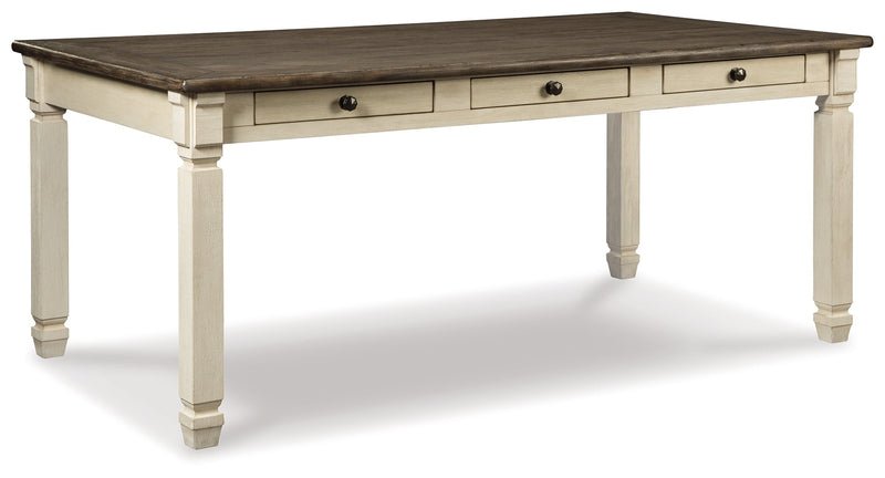 Two-tone Bolanburg Dining Table and 4 Chairs - PKG002119