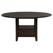 Twyla 5-piece 60-inch Round Wood Dining Table Set Dark Cocoa - 115100-S5
