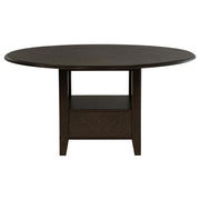 Twyla 5-piece 60-inch Round Wood Dining Table Set Dark Cocoa - 115100-S5