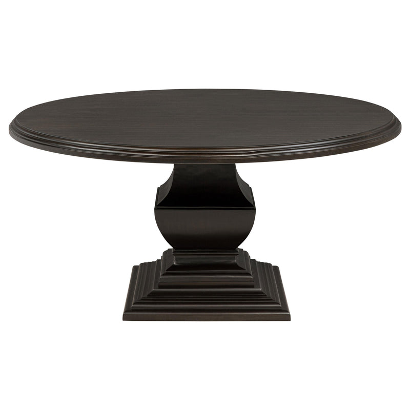 Twyla 5-piece Round Wood Dining Room Table Set Dark Cocoa - 109230-S5