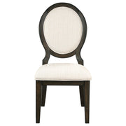 Twyla 5-piece Round Wood Dining Room Table Set Dark Cocoa - 109230-S5