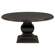 Twyla 7-piece Round Wood Dining Room Table Set Dark Cocoa - 109230-S7
