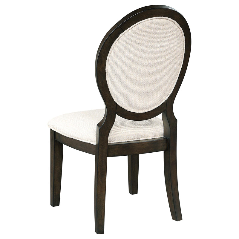 Twyla 7-piece Round Wood Dining Room Table Set Dark Cocoa - 109230-S7