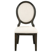 Twyla Oval Back Dining Side Chair Dark Cocoa (Set of 2) - 115102