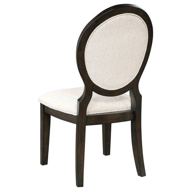 Twyla Oval Back Dining Side Chair Dark Cocoa (Set of 2) - 115102