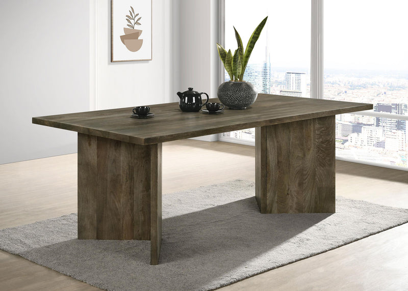 Tyler 80-inch Solid Wood Dining Table Mango Brown - 130511