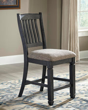 Tyler Creek Black/Gray Counter Height Dining Table and 2 Barstools - D736D14