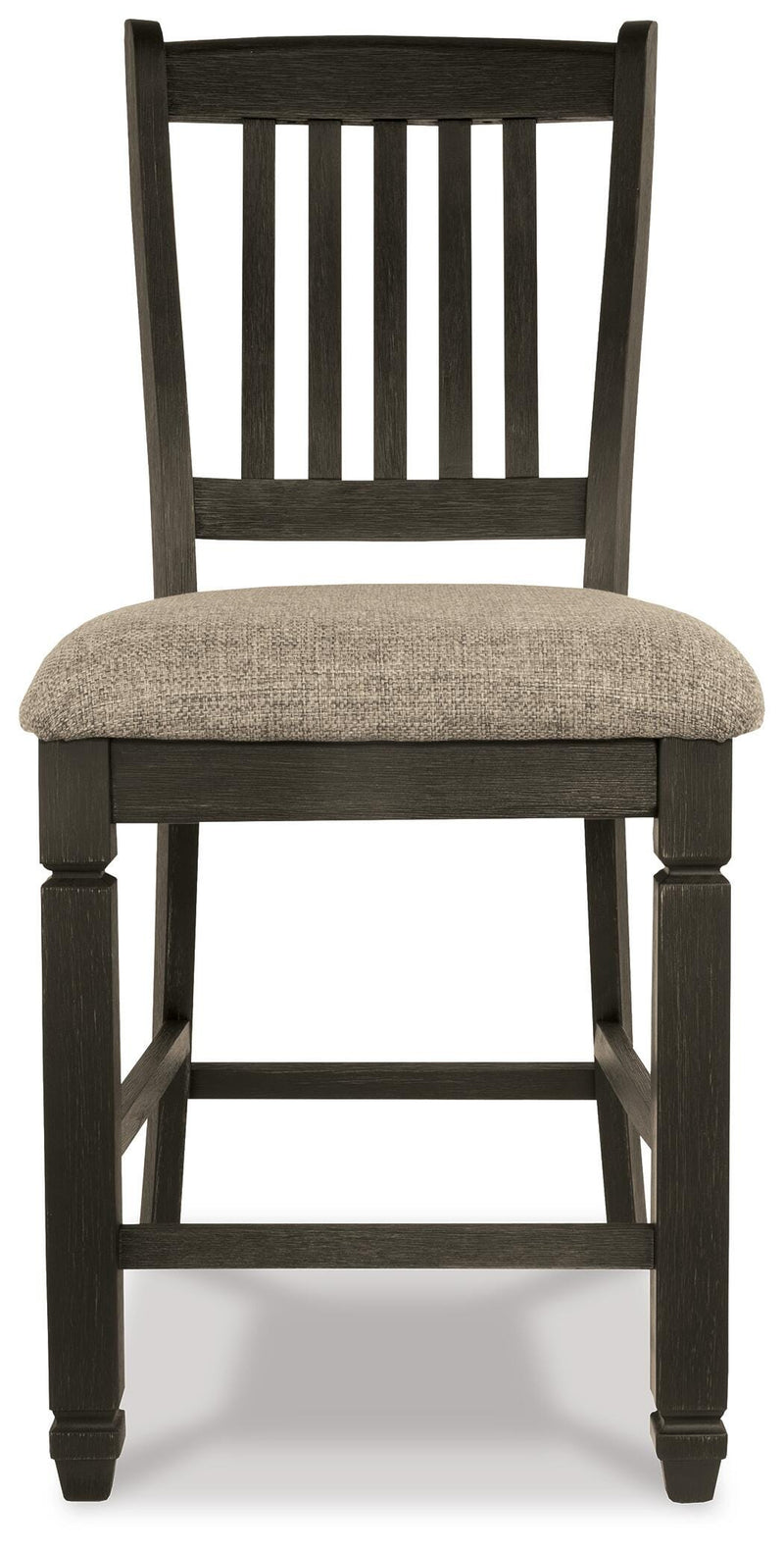 Tyler Creek Black/Grayish Brown Counter Height Dining Table and 4 Barstools with Server - D736D10