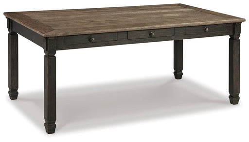 Tyler Creek Black/Grayish Brown Dining Table and 4 Chairs - D736D12
