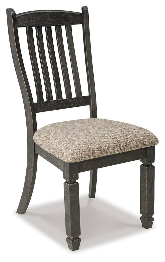 Tyler Creek Black/Grayish Brown Dining Table and 4 Chairs - D736D12