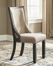 Tyler Creek Black/Grayish Brown Dining Table and 4 Chairs - D736D12