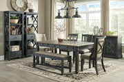 Tyler Creek Black/Gray Display Cabinet - Gate FurnitureCabinet