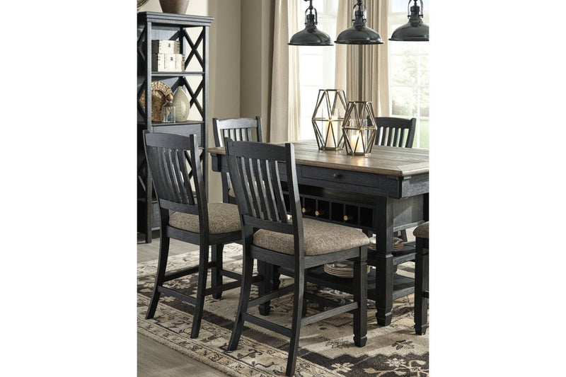 Tyler Creek Black/Grayish Brown Counter Height Bar Stool (Set of 2) - Gate FurnitureBarstool