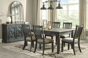 Tyler Creek Black/Grayish Brown Rectangular Dining Set - Gate FurnitureDining Room Set