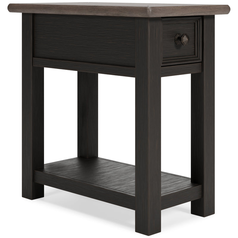 Tyler Creek Coffee Table with 2 End Tables in Grayish Brown/Black - PKG010344