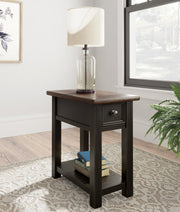 Tyler Creek Coffee Table with 2 End Tables in Grayish Brown/Black - PKG010344