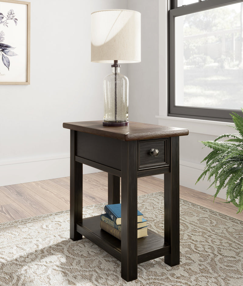 Tyler Creek Coffee Table with 2 End Tables in Grayish Brown/Black - PKG010344