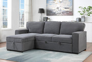 U0203 Light Grey Reversible Sofa Bed - Gate FurnitureSleeper Sectional