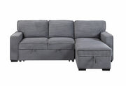 U0203 Light Grey Reversible Sofa Bed - Gate FurnitureSleeper Sectional