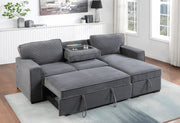 U0203 Light Grey Reversible Sofa Bed - Gate FurnitureSleeper Sectional