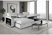 U0212 Blanche Silver Pull Out Sofa Bed - U0212-BLANCHE SIL-PO SOFA BED