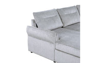 U0301 Grey Pull Out Sofa Bed - U0301-GREY-SOFA BED