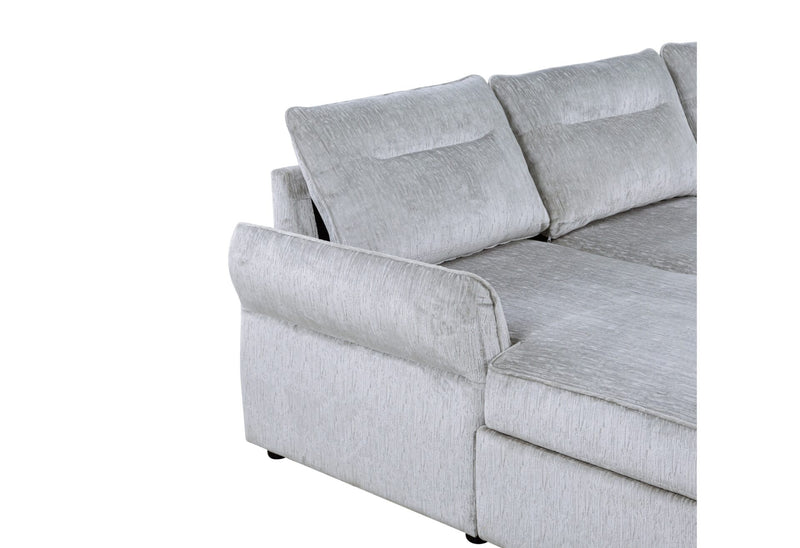 U0301 Grey Pull Out Sofa Bed - U0301-GREY-SOFA BED