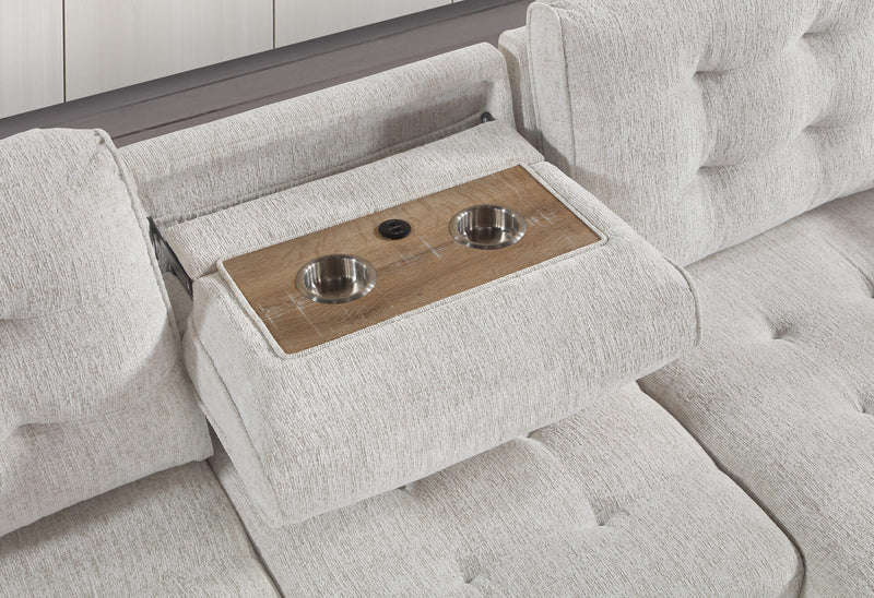 U0707 Chalk Reversible Sofa Bed - U0707-CHALK-REVERSIBLE SOFA BED