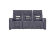 U1895 Grey P2 Reclining Sofa With Is And Led - U1895-GREY-P2 RS