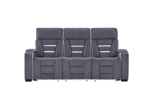 U1895 Grey P2 Reclining Sofa With Is And Led - U1895-GREY-P2 RS
