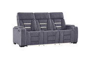 U1895 Grey P2 Reclining Sofa With Is And Led - U1895-GREY-P2 RS