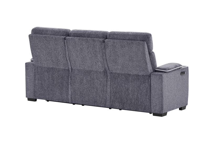 U1895 Grey P2 Reclining Sofa With Is And Led - U1895-GREY-P2 RS