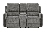 U2203 Dark Grey Power Console Reclining Loveseat - U2203-DRK GRY-PCRLS