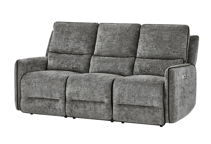 U2203 Dark Grey Power Reclining Sofa - U2203-DRK GRY-PRS