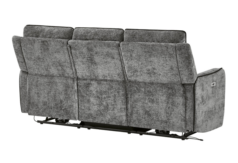 U2203 Dark Grey Power Reclining Sofa - U2203-DRK GRY-PRS