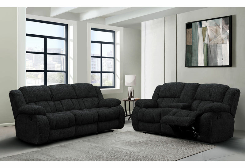 U250 Ebony Reclining Sofa - U250-EBONY-RS