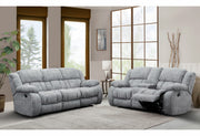 U250 Grey Console Reclining Loveseat - U250-GREY-CRLS