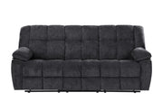 U6000 Black Reclining Sofa - U6000-BLACK-RS-N