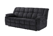 U6000 Black Reclining Sofa - U6000-BLACK-RS-N
