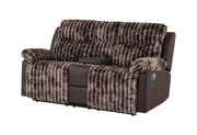 U6028 Brown Console Reclining Loveseat - U6028-BROWN-CRLS-N
