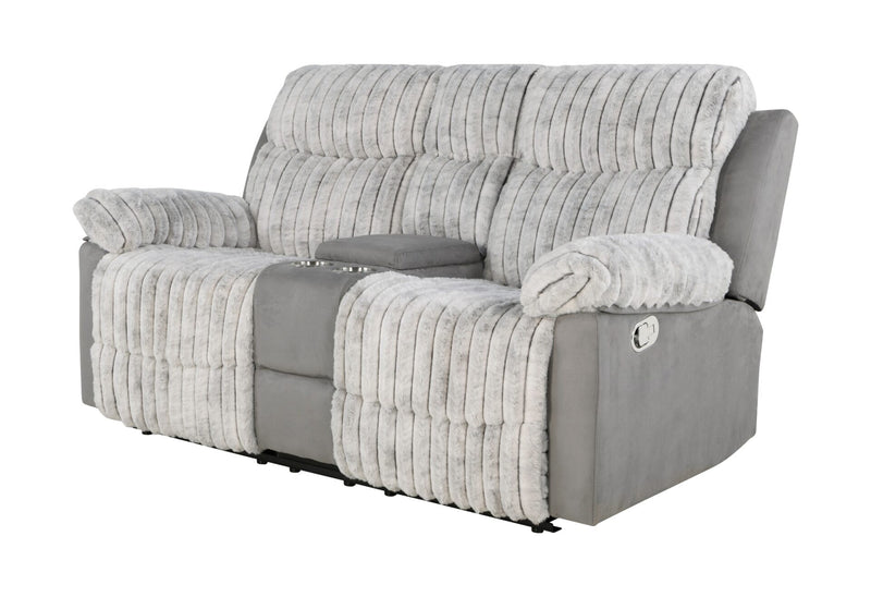 U6028 Grey Console Reclining Loveseat - U6028-GREY-CRLS