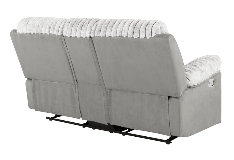 U6028 Grey Console Reclining Loveseat - U6028-GREY-CRLS