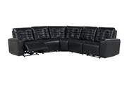 U6066 Blanche Charcoal Sectional - Gate FurnitureReclining Sectional