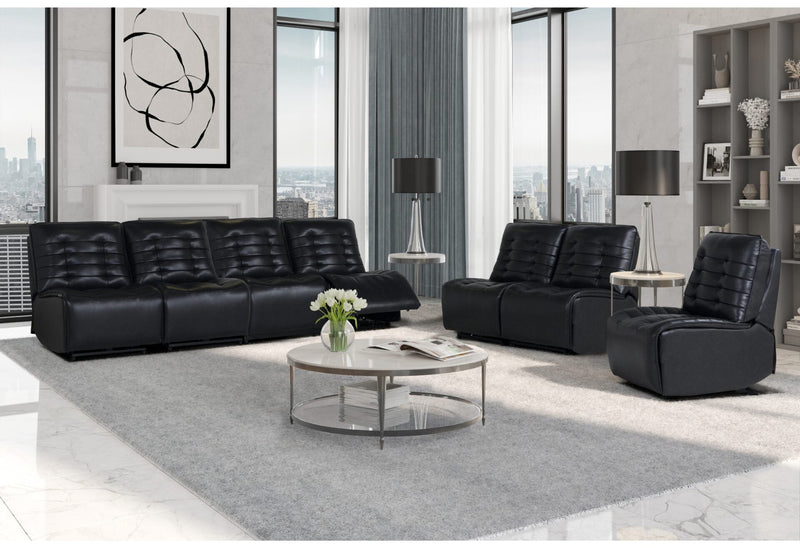 U6066 Blanche Charcoal Sofa/Loveseat W/ Ag - Gate FurnitureLiving Room Set