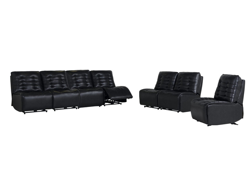U6066 Blanche Charcoal Sofa/Loveseat W/ Ag - Gate FurnitureLiving Room Set