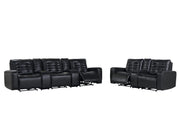 U6066 Blanche Charcoal Sofa/Loveseat W/ Console - Gate FurnitureLiving Room Set
