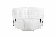 U6066 Blanche White Sectional - Gate FurnitureReclining Sectional