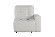 U6066 Blanche White Sectional - Gate FurnitureReclining Sectional